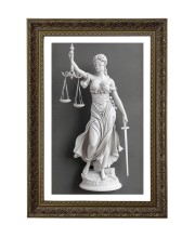 Lady Justice Big Photo Frame - 20x28 Inches For Home,Temple & Office Decoration (F10767)