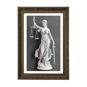 Lady Justice Big Photo Frame - 20x28 Inches For Home,Temple & Office Decoration (F10767)