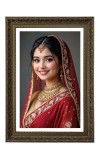 A Bride Women Big Photo Frame - 20x28 Inches For Home,Temple & Office Decoration (F11075)