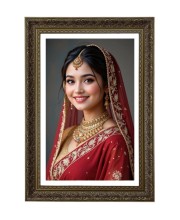 A Bride Women Big Photo Frame - 20x28 Inches For Home,Temple & Office Decoration (F11075)