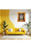 Goddess Durga Golden Designer Photo Frame | 12x16 Inch Religious Wall Hanging Frame For Home, Office Decoration and Spiritual Gift Item (M2)