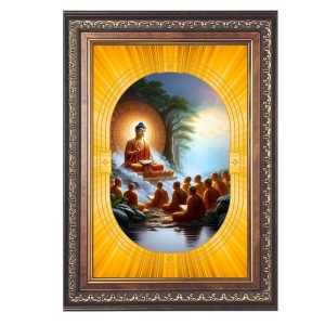 Gautam Buddha Spiritual Guru Digital Photo In Designer Frame, Size 10x16 Inch | Hindu Religious Picture For Home Temple, Office & Gift | Wall Art & Pooja Decor (F10463) Gautam Buddha Spiritual Guru Digital Photo In Designer Frame, Size 10x16 Inch | Hindu Religious Picture For Home Temple, Office & Gift | Wall Art & Pooja Decor (F10463)