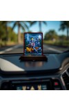 Car Desk/Table Top Lord Shiva And Shri Krishna Wooden Photo Stand 3x4 Inches, Compact & Stylish Spiritual Display For Car, Home & Office (Pack Of 1) (F14133)