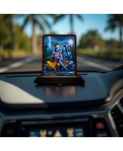 Car Desk/Table Top Lord Shiva And Shri Krishna Wooden Photo Stand 3x4 Inches, Compact & Stylish Spiritual Display For Car, Home & Office (Pack Of 1) (F14133) Car Desk/Table Top Lord Shiva And Shri Krishna Wooden Photo Stand 3x4 Inches, Compact & Stylish Spiritual Display For Car, Home & Office (Pack Of 1) (F14133)