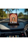 Car Desk/Table Top Maa Kali Matha Wooden Photo Stand 3x4 Inches, Compact & Stylish Spiritual Display For Car, Home & Office (Pack Of 1) (F14140)