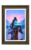 Lord Mahadev Big Photo Frame - 20x28 Inches For Home,Temple & Office Decoration (F11060)