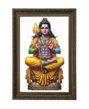Lord Murugan Big Photo Frame - 20x28 Inches For Home,Temple & Office Decoration (F11015)