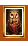 Golden Photo Frame - 10x14 Inches | Elegant Wooden Frame For Home, Office & Temple Decoration | Spiritual Wall & Table Decor and Gift Item