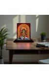 Car Desk/Table Top Maa Kali Wooden Photo Stand â€“ 3x4 Inches, Compact & Stylish Spiritual Display For Car, Home & Office (Pack Of 1) (F15058)