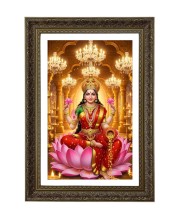 Maa Laxmi Big Photo Frame - 20x28 Inches For Home,Temple & Office Decoration (F10712)