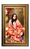 Anandamayi Digital Golden Balck Color Photo Frame | Hindu Religious Wall Decor | 10x16 Inches - Inspirational Wall Art For Office, Home Decor - Ideal Spiritual Gift (F16641)