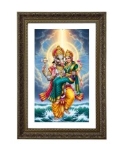 Varaha And Bhudevi Big Photo Frame - 20x28 Inches For Home,Temple & Office Decoration (F10635)