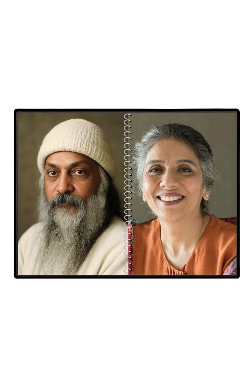 Acharya Rajneesh (Oshoo) &Maa Anand Sheela Laminated Photo - 7x9 Inches, Divine Blessings For Home & Office And Temple Decoration (F16332)