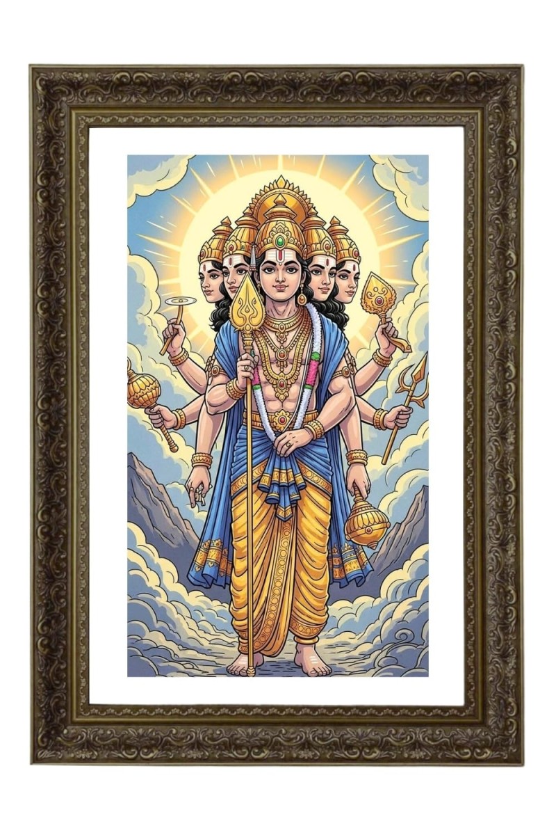 Lord Murugan Big Photo Frame - 20x28 Inches For Home,Temple & Office Decoration (F11024)