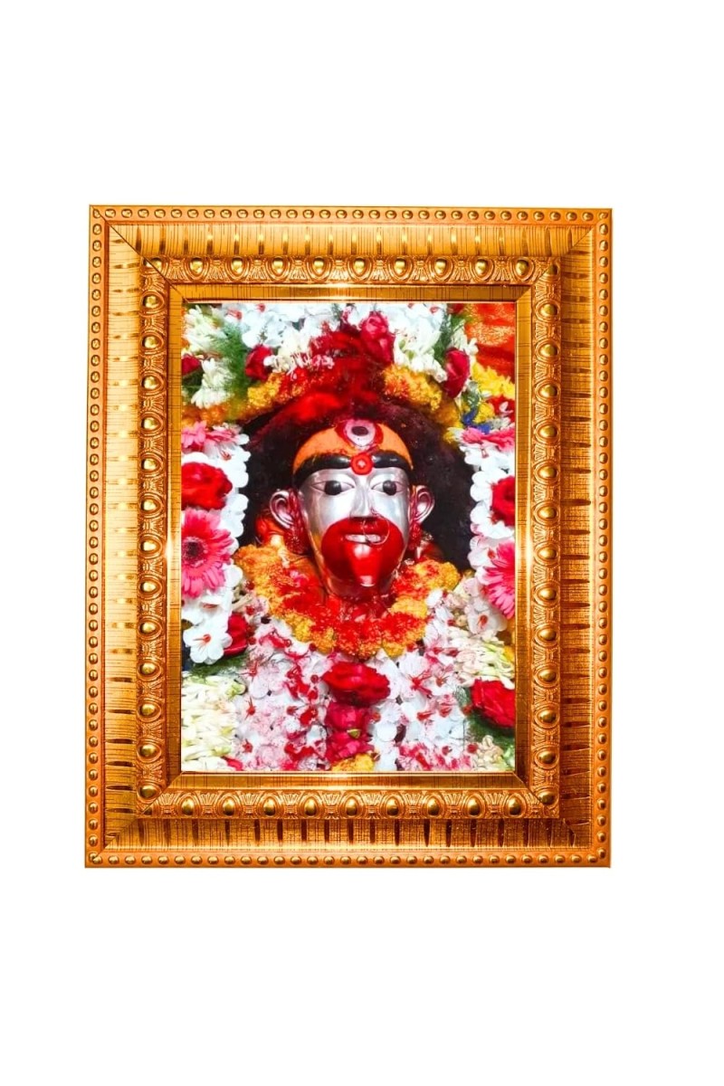 Maa Tara Golden Designer Photo Frame | 12x16 Inch Religious Wall Hanging Frame For Home, Office Decoration and Spiritual Gift Item