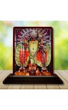 Car Desk/Table Top Maa Kali Wooden Photo Stand â€“ 3x4 Inches, Compact & Stylish Spiritual Display For Car, Home & Office (Pack Of 1) (F15094)