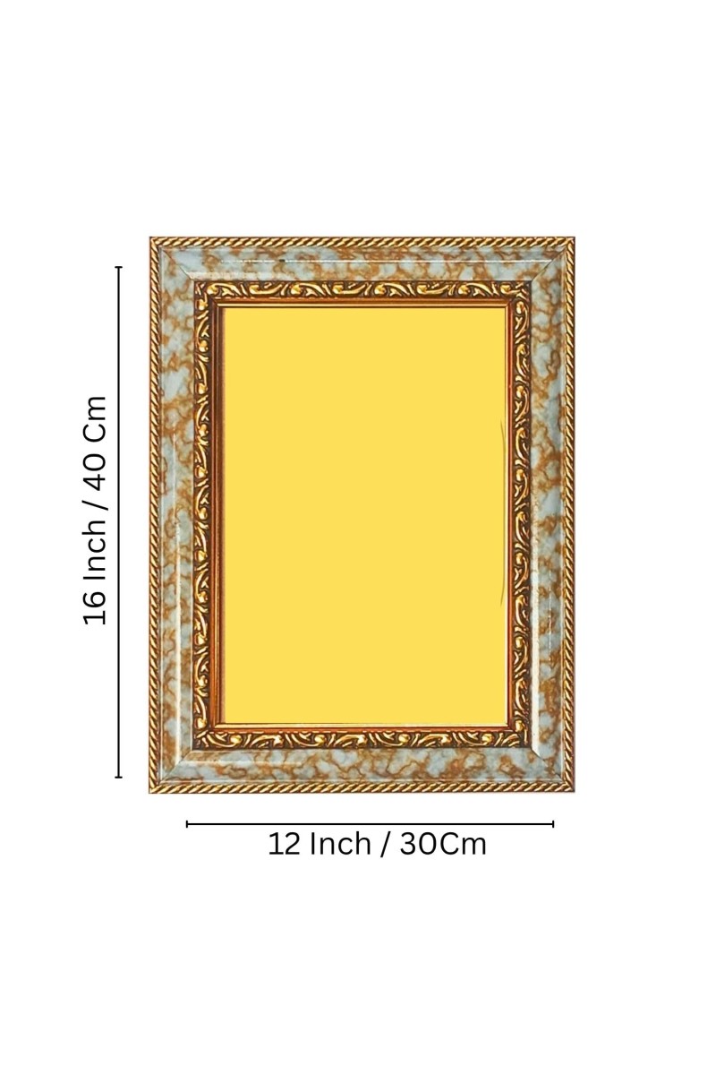 Shirdi Sai Baba Spiritual Guru Digital Photo In Designer Frame, Size 12x18 Inch | Hindu Religious Picture For Home Temple, Office & Gift | Wall Art & Pooja Decor (F10451)
