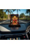 Car Desk/Table Top Goddess Lakshmi Wooden Photo Stand 3x4 Inches, Compact & Stylish Spiritual Display For Car, Home & Office (Pack Of 1) (F14377)