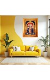 Panchamukhi Vinayaka Or Heramba Ganapati Golden Designer Photo Frame | 10x14 Inch Religious Wall Hanging Frame For Home & Office Decoration | Hindu Deity Spiritual Gift Item