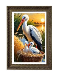 Daisy, Puddles, And Lucky Big Photo Frame - 20x28 Inches For Home,Temple & Office Decoration (F11035)