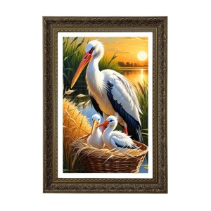 Daisy, Puddles, And Lucky Big Photo Frame - 20x28 Inches For Home,Temple & Office Decoration (F11035)
