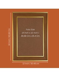 Couple Nature Photo Frame 12x16 Inches-Brown Wooden Frame For Home, Office & Temple Decoration And Gifting (F6427)