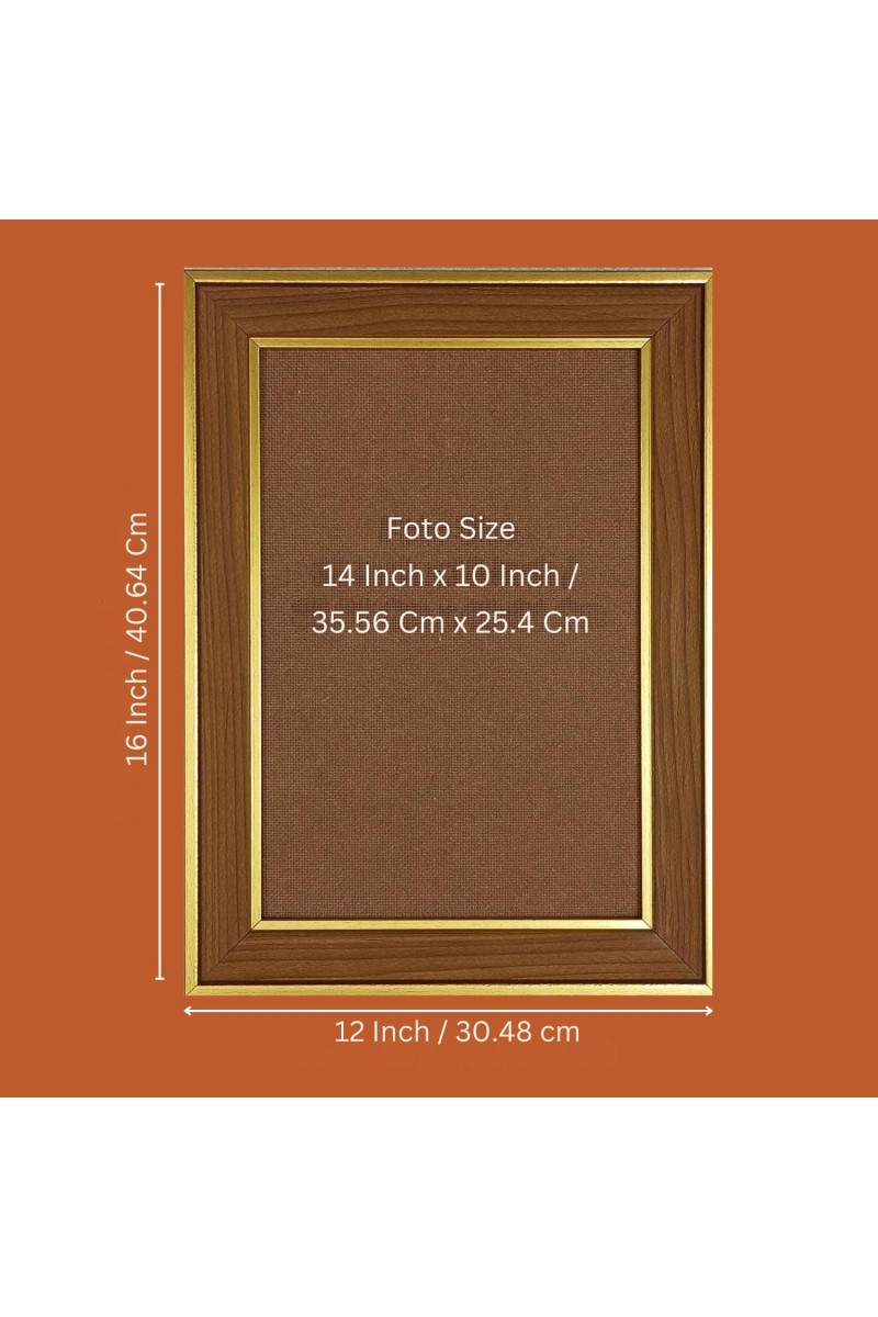 Couple Nature Photo Frame 12x16 Inches-Brown Wooden Frame For Home, Office & Temple Decoration And Gifting (F6427)