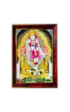 Sai Baba Photo Frame For Wall & Table | 7x9 Inch Golden Cherry Finish | Decorative Sai Baba Photo Frame For Home, Office & Pooja Room (F11713)