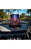 Car Desk/Table Top Lord Ganesha Wooden Photo Stand 3x4 Inches, Compact & Stylish Spiritual Display For Car, Home & Office (Pack Of 1) (F14519)