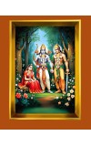 Golden Photo Frame - 10x14 Inches | Elegant Wooden Frame For Home, Office & Temple Decoration | Spiritual Wall & Table Decor and Gift Item