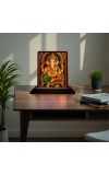 Car Desk/Table Top Lord Ganesha Wooden Photo Stand â€“ 3x4 Inches, Compact & Stylish Spiritual Display For Car, Home & Office (Pack Of 1) (F15139)