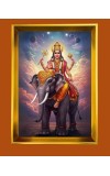 Golden Photo Frame - 10x14 Inches | Elegant Wooden Frame For Home, Office & Temple Decoration | Spiritual Wall & Table Decor and Gift Item