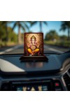 Car Desk/Table Top Lord Ganesha Wooden Photo Stand â€“ 3x4 Inches, Compact & Stylish Spiritual Display For Car, Home & Office (Pack Of 1) (F15076)
