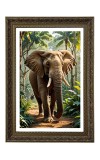 Elephant Big Photo Frame - 20x28 Inches For Home,Temple & Office Decoration (F11043)