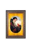 Oshoo Spiritual Guru Digital Photo In Designer Frame, Size 12x18 Inch | Hindu Religious Picture For Home Temple, Office & Gift | Wall Art & Pooja Decor (F10457)