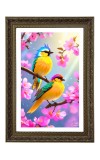 Blue-and-Yellow Macaws Big Photo Frame - 20x28 Inches For Home,Temple & Office Decoration (F10683)