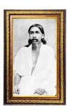 Sri Aurobindo Digital Golden Balck Color Photo Frame | Hindu Religious Wall Decor | 10x16 Inches - Inspirational Wall Art For Office, Home Decor - Ideal Spiritual Gift (F16627)