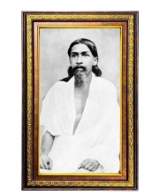 Sri Aurobindo Digital Golden Balck Color Photo Frame | Hindu Religious Wall Decor | 10x16 Inches - Inspirational Wall Art For Office, Home Decor - Ideal Spiritual Gift (F16627)