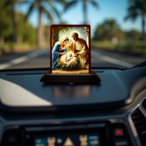 Car Desk/Table Top Jesus Child Wooden Photo Stand 3x4 Inches, Compact & Stylish Spiritual Display For Car, Home & Office (Pack Of 1) (F14502) Car Desk/Table Top Jesus Child Wooden Photo Stand 3x4 Inches, Compact & Stylish Spiritual Display For Car, Home & Office (Pack Of 1) (F14502)
