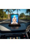 Car Desk/Table Top Lahiri Mahasaya Wooden Photo Stand 3x4 Inches, Compact & Stylish Spiritual Display For Car, Home & Office (Pack Of 1) (F14433)
