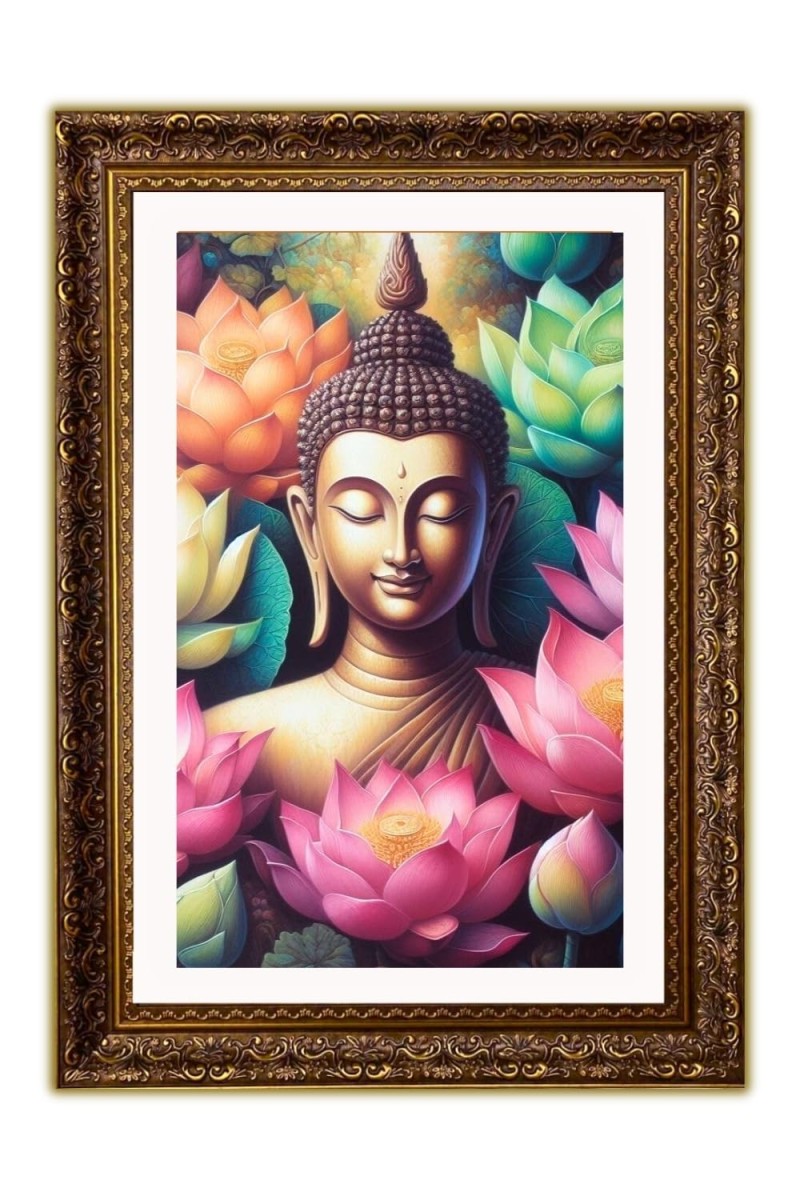 Vertical16X24 Inches Frame Big Photo Frame - 20x28 Inches For Home,Temple & Office Decoration (F10920)