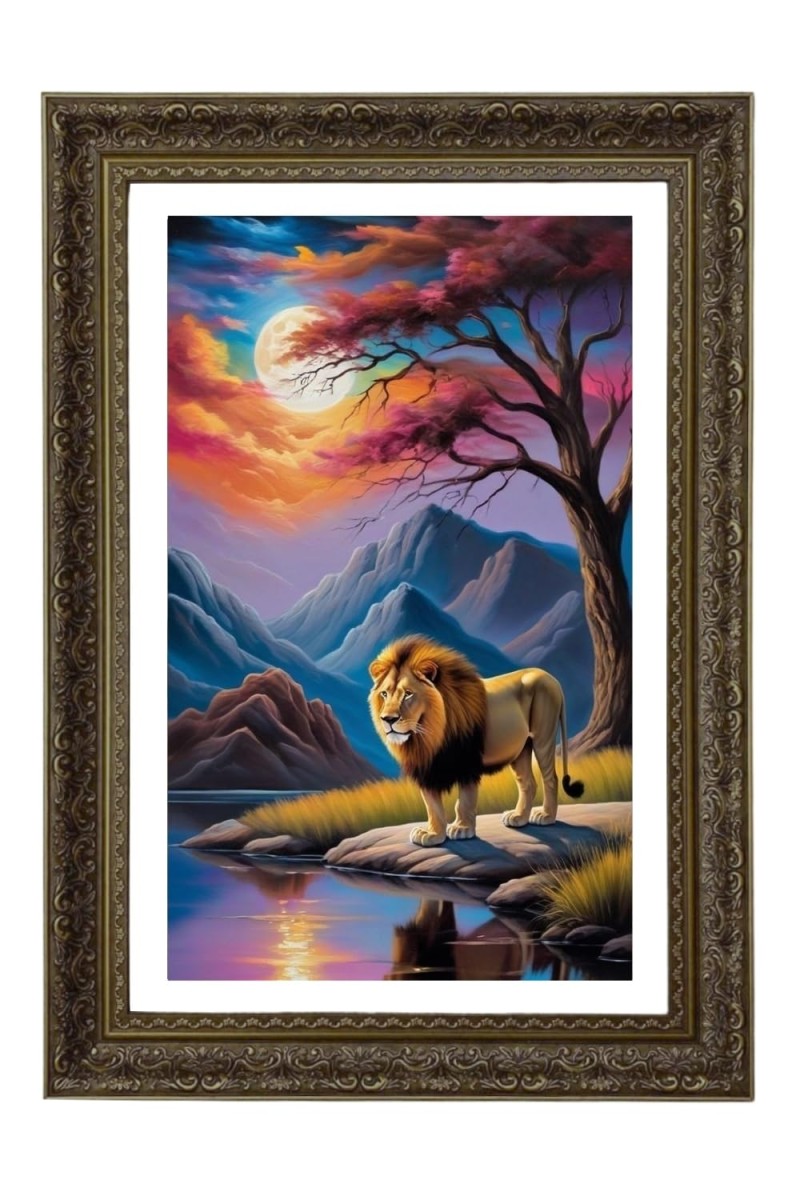 Vertical16X24 Inches Frame Big Photo Frame - 20x28 Inches For Home,Temple & Office Decoration (F10770)