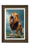 Lion Big Photo Frame - 20x28 Inches For Home,Temple & Office Decoration (F11042)