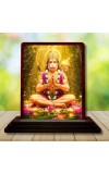 Car Desk/Table Top Lord Hanuman Wooden Photo Stand 3x4 Inches, Compact & Stylish Spiritual Display For Car, Home & Office (Pack Of 1) (F14617)
