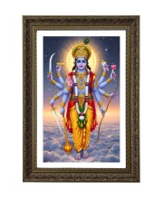 Lord Vishnu Big Photo Frame - 20x28 Inches For Home,Temple & Office Decoration (F10746)