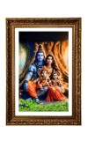 Lord Shiva And His Family Big Photo Frame - 20x28 Inches For Home,Temple & Office Decoration (F11275)