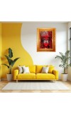 Maa Tara Golden Designer Photo Frame | 10x14 Inch Religious Wall Hanging Frame For Home & Office Decoration | Hindu Deity Maa Tara Spiritual Gift Item