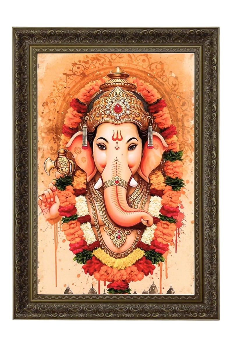 Vertical16X24 Inches Frame Big Photo Frame - 20x28 Inches For Home,Temple & Office Decoration (F11120)