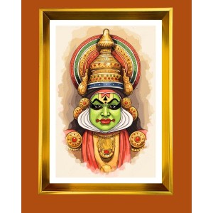 Golden Photo Frame - 10x14 Inches | Elegant Wooden Frame For Home, Office & Temple Decoration | Spiritual Wall & Table Decor and Gift Item Golden Photo Frame - 10x14 Inches | Elegant Wooden Frame For Home, Office & Temple Decoration | Spiritual Wall & Table Decor and Gift Item