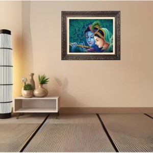 Dharvika radha krishna Big Photo Frame - 24x28 Inches for Home,Temple & Office Decoration